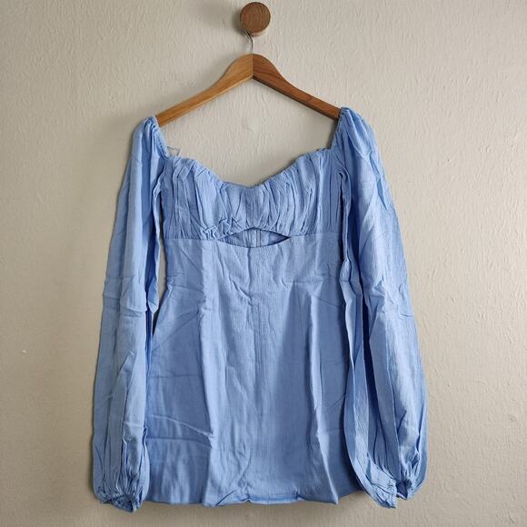 NWT Rumer The Label Camille Light Blue Cut Out Mini Dress XS - Picture 5 of 15